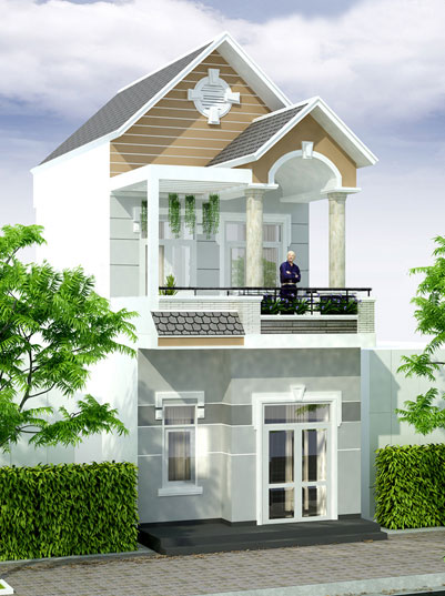 Mẫu nhà ống 2 tầng đẹp