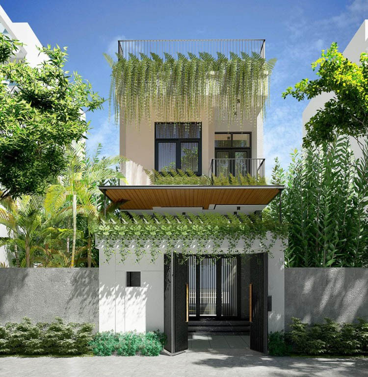 Mẫu nhà ống 2 tầng đẹp