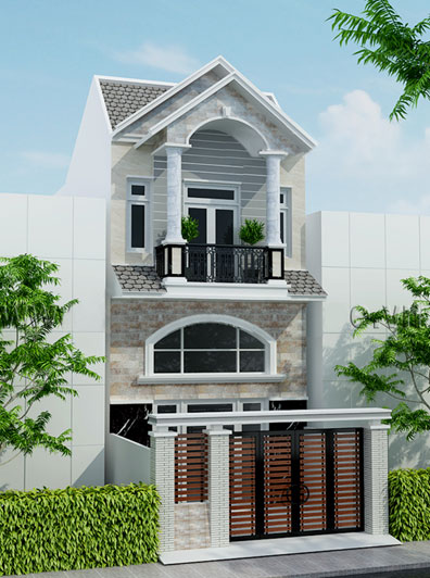 Mẫu nhà ống 2 tầng đẹp