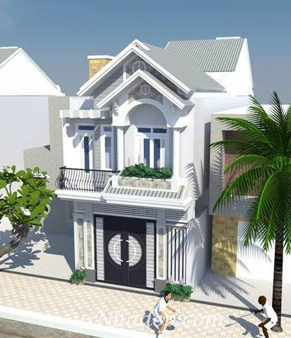 Mẫu nhà ống 2 tầng đẹp