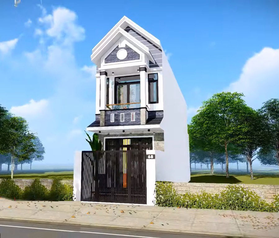 Mẫu nhà ống 2 tầng đẹp