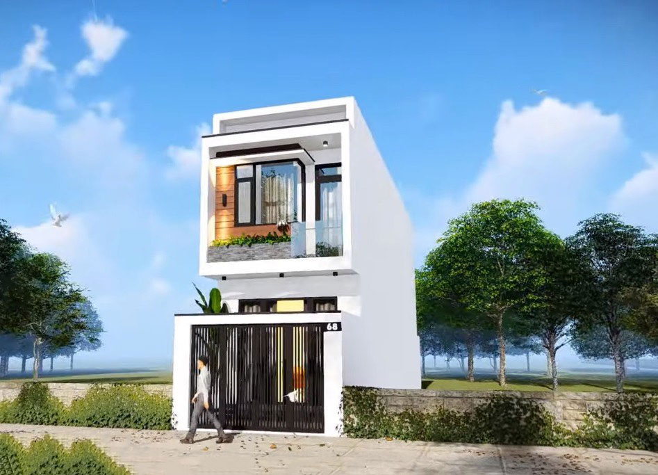 Mẫu nhà ống 2 tầng đẹp