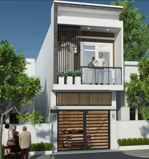 Mẫu nhà ống 2 tầng đẹp