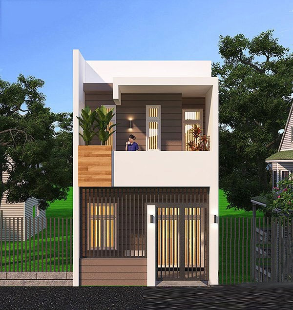 Mẫu nhà ống 2 tầng đẹp