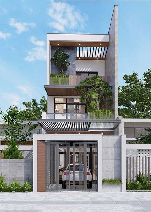 Mẫu nhà ống đẹp 3 tầng 5m đẹp 10
