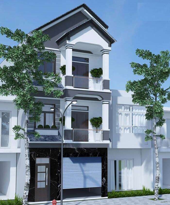 Mẫu nhà ống đẹp 3 tầng 5m đẹp 4