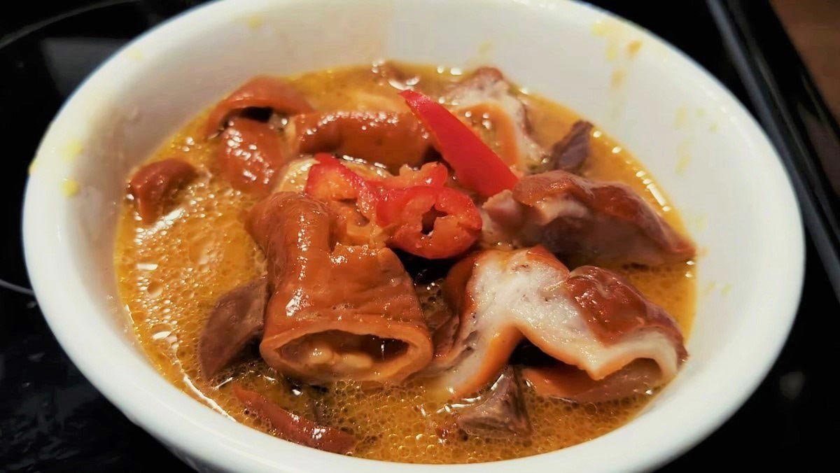 Thành phẩm món phá lấu lòng heo Thành phẩm món phá lấu lòng heo