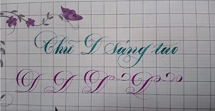 Chữ D sáng tạo Chữ D sáng tạo