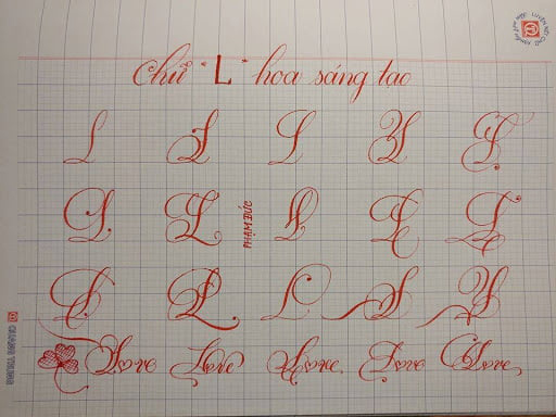 Chữ L sáng tạo Chữ L sáng tạo