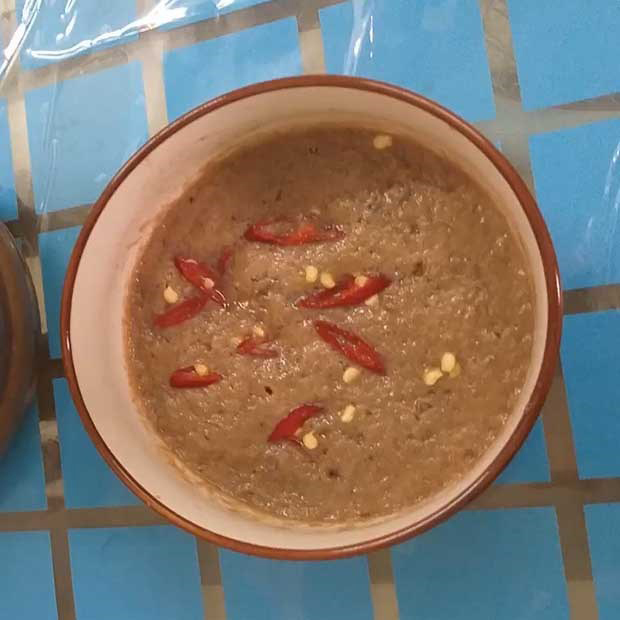 Thành phẩm mắm cáy Thành phẩm mắm cáy