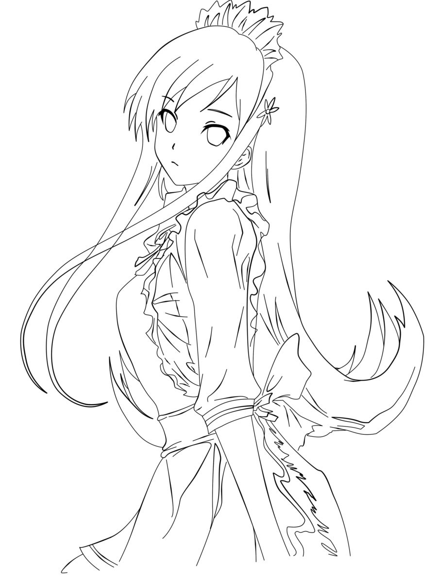 Tranh tô màu anime ngầu