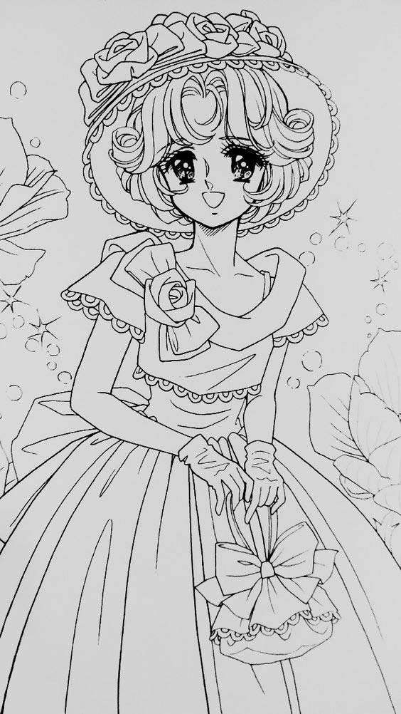 Tranh công chúa chibi đẹp