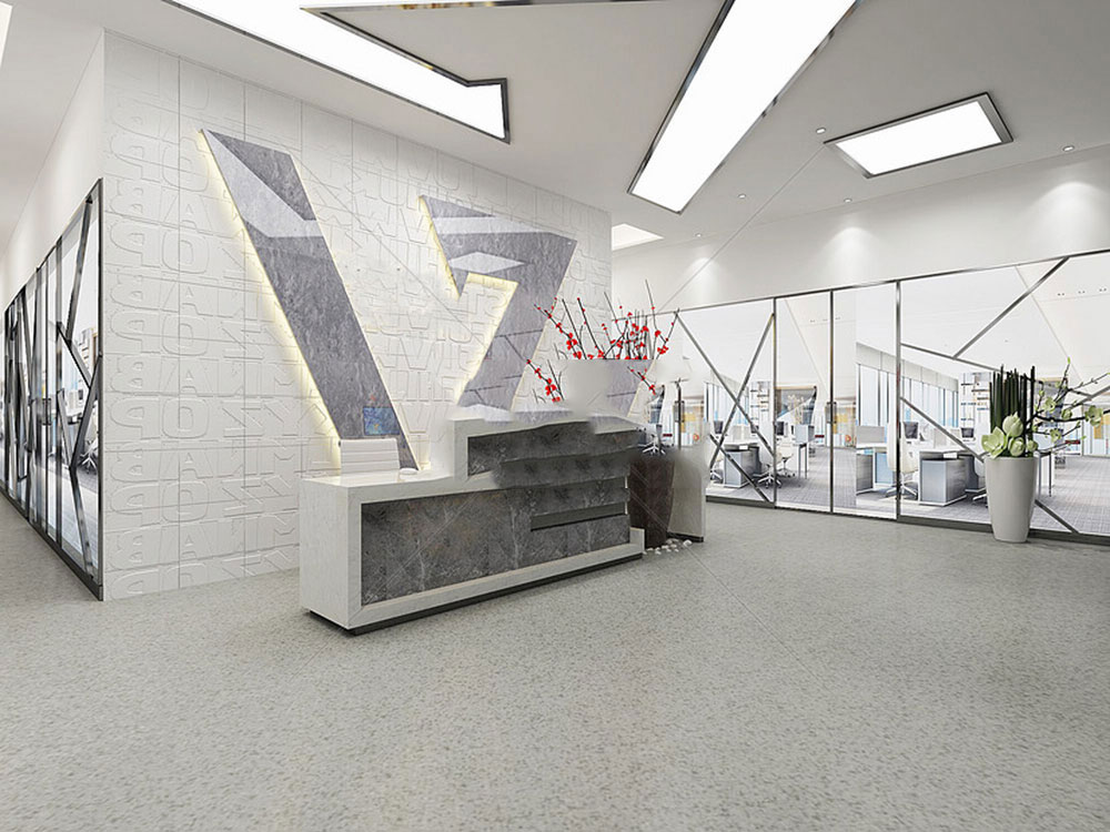 Backdrop lễ tân, công ty