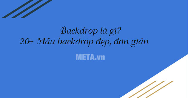 Backdrop là gì