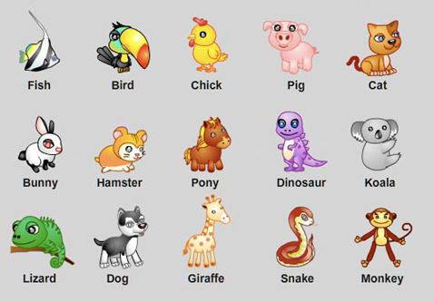 Hình ảnh các con vật cho bé