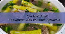 Ngó khoai là gì? Tác dụng và cách nấu canh ngó khoai không bị ngứa