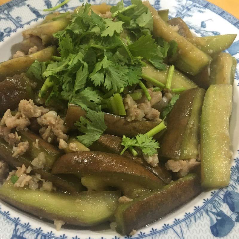 Cách làm cà tím xào thịt băm