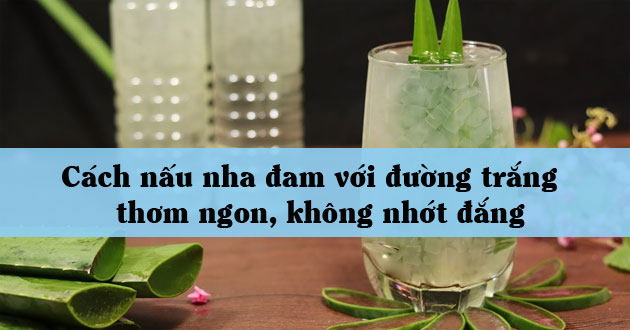 Cách nấu nha đam với đường trắng Cách nấu nha đam với đường trắng