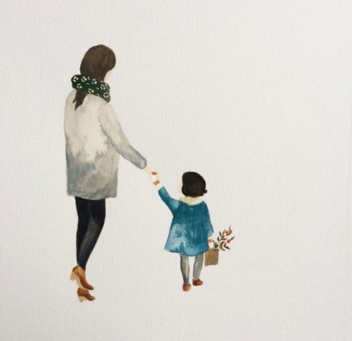 Hình ảnh anime mẹ và con