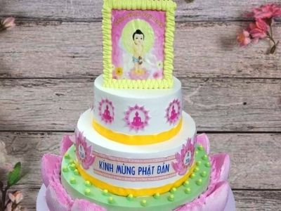 Bánh kem mừng lễ Phật Đản