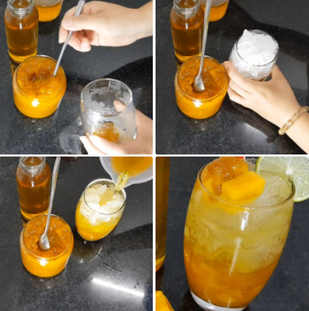 Thành phẩm món siro xoài