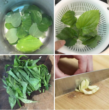 Sơ chế các nguyên liệu Sơ chế các nguyên liệu