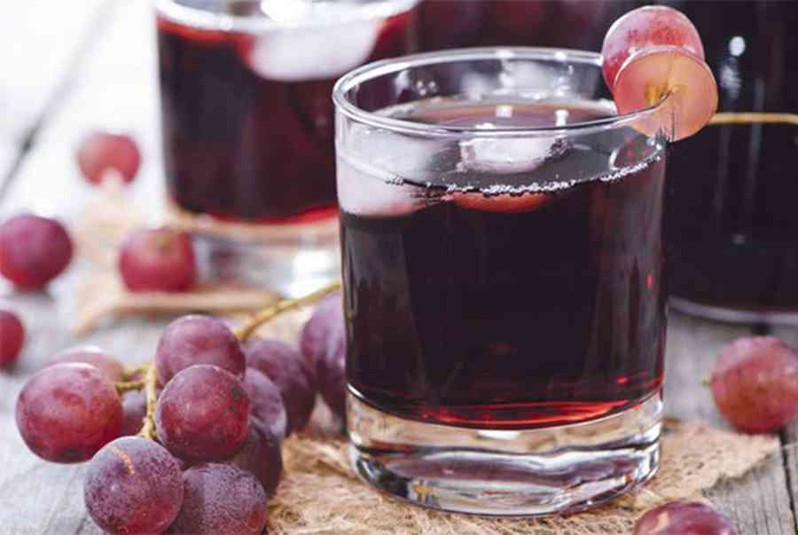 Thành phẩm món siro nho đá lạnh