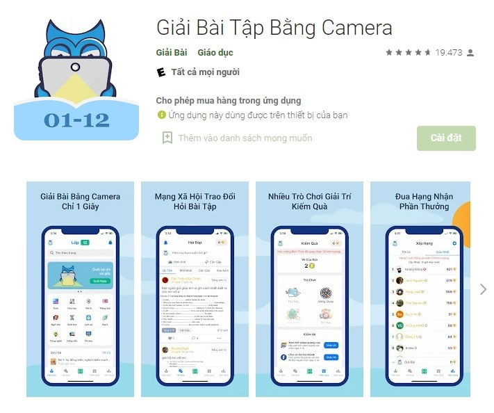 Phần mềm giải Toán bằng camera