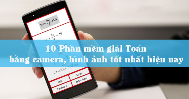 Phần mềm giải Toán bằng camera