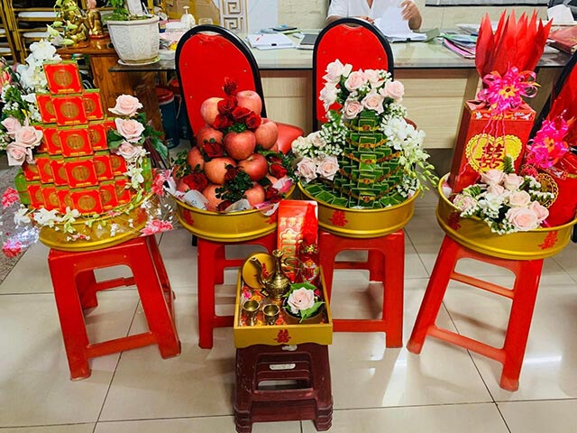 Mâm quả đám cưới đẹp Mâm quả đám cưới đẹp