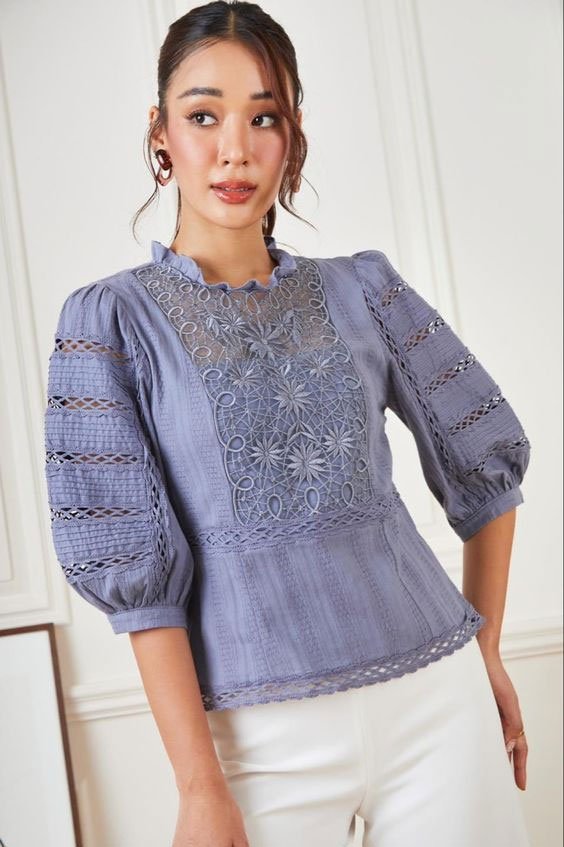 Các mẫu cổ áo đẹp Các mẫu cổ áo đẹp