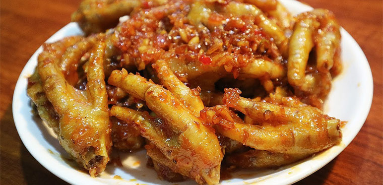 Thành phẩm món chân gà chiên mắm ngon tuyệt