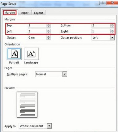 Thiết lập canh lề. Kích thước khuyến nghị căn lề trong Word được quy định Thiết lập canh lề. Kích thước khuyến nghị căn lề trong Word được quy định