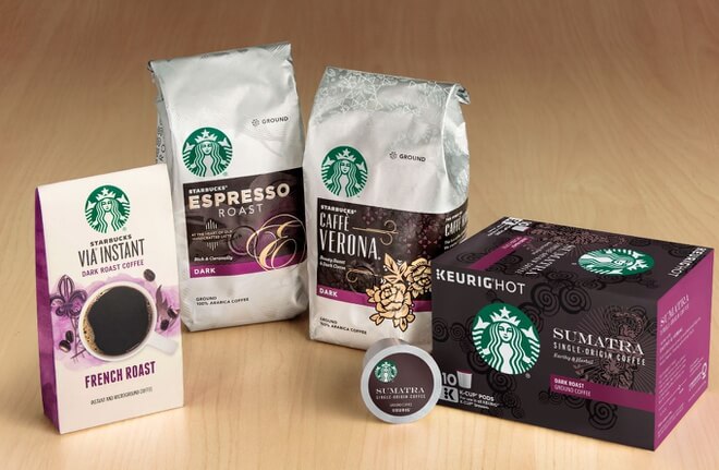 Các loại cafe hạt của Starbucks Các loại cafe hạt của Starbucks