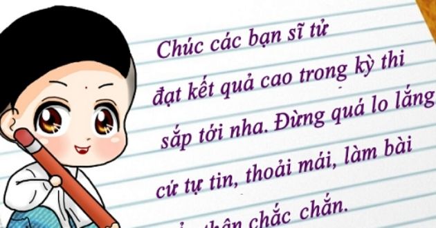 Thơ chúc thi tốt