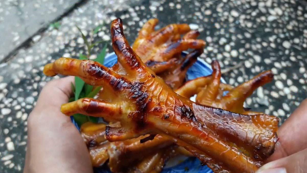 Chân gà nướng Chân gà nướng