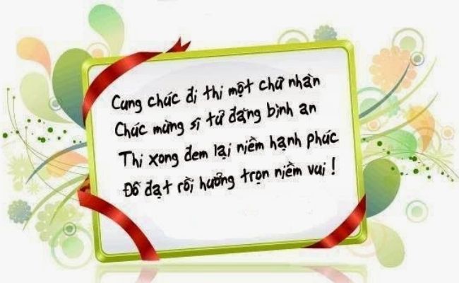 Hình ảnh chúc thi tốt
