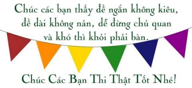 Hình ảnh chúc thi tốt