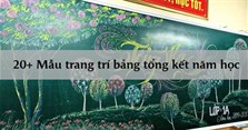 20 Mẫu trang trí bảng tổng kết năm học đơn giản mà đẹp