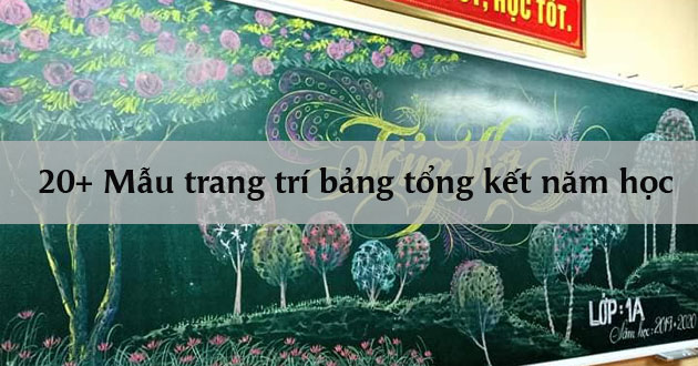 Mẫu trang trí bảng tổng kết năm học