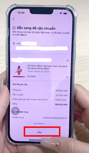 Cách hủy đơn hàng trên TikTok Cách hủy đơn hàng trên TikTok