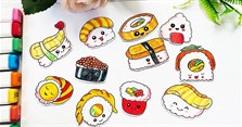 Hình đồ ăn cute, ảnh đồ ăn dễ vẽ siêu cấp đáng yêu