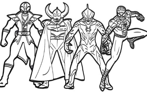 Tranh tô màu siêu nhân Tranh tô màu siêu nhân