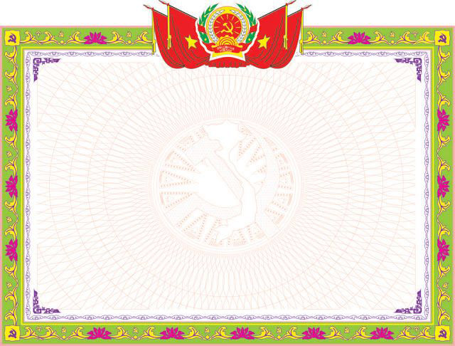 Mẫu phôi giấy khen 2 Mẫu phôi giấy khen 2