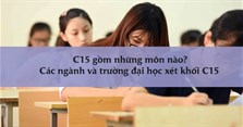 C15 gồm những môn nào? Các ngành và trường đại học xét khối C15