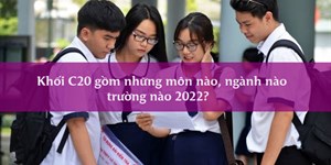 Khối C20 gồm những môn nào, ngành nào, trường nào 2022?