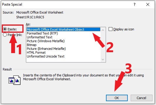 Excel sang Word Excel sang Word