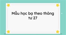 Cách ghi học bạ theo Thông tư 27 chuẩn nhất 2022