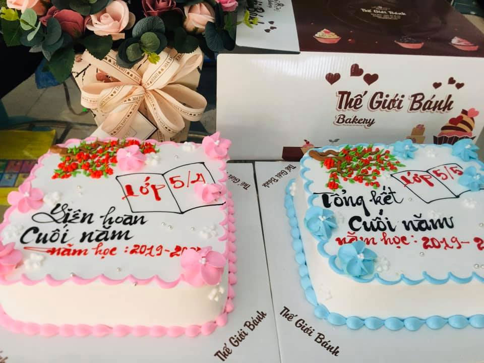 Mẫu bánh kem tổng kết năm học