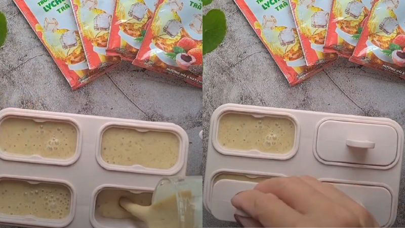 Làm kem vải Làm kem vải